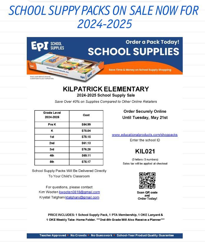  EPI - School Supplies